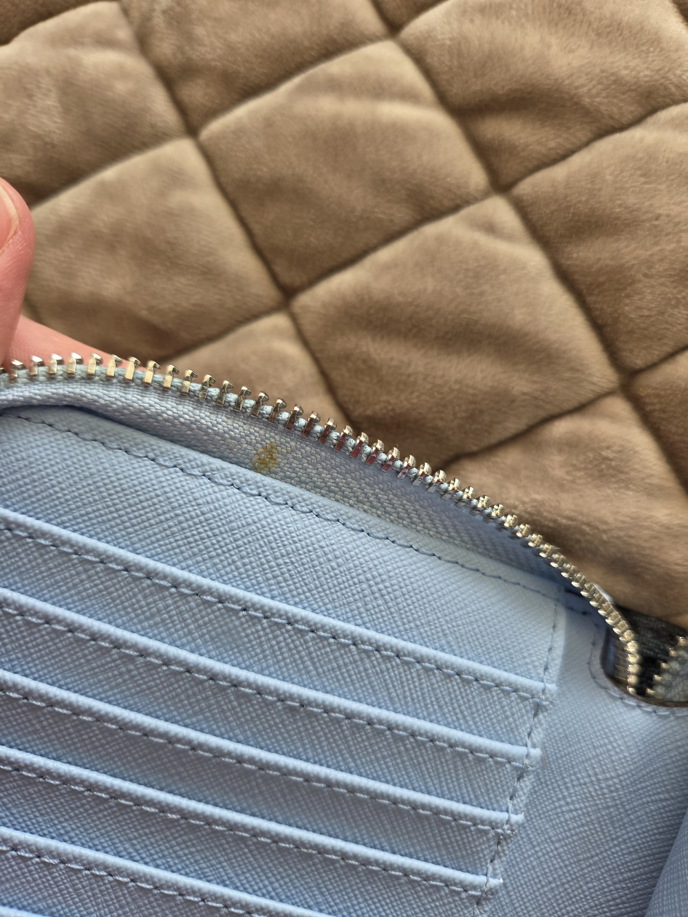 Michael Kors Navy Saffiano Tote with Michael Kors Logo Zip Wallet. #SW - Picture 15 of 16